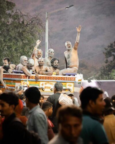 The procession of Nagabavas in the Mahashivratri Mela, Bhavnath